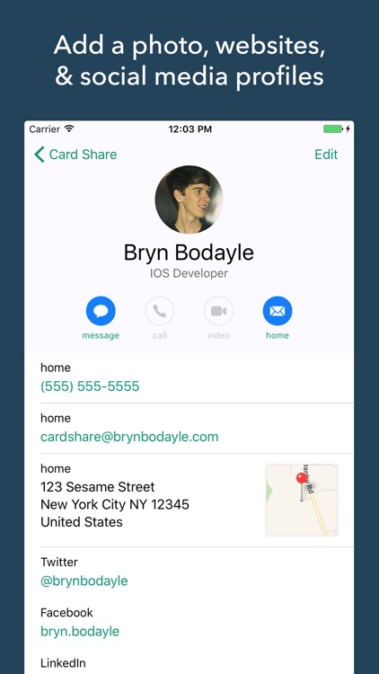 Share Contacts: Card Share