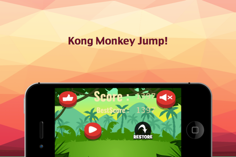 Kong Monkey Jump Go !! screenshot 3
