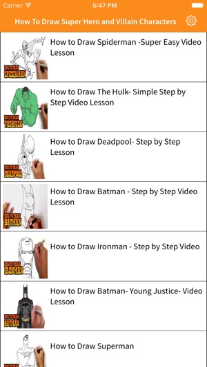 How To Draw - Learn to draw pictures for super hero and vill(圖1)-速報App