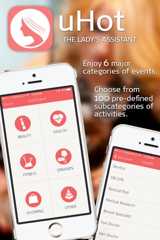 uHot – Organizer and Calendar for Professional Women screenshot 3