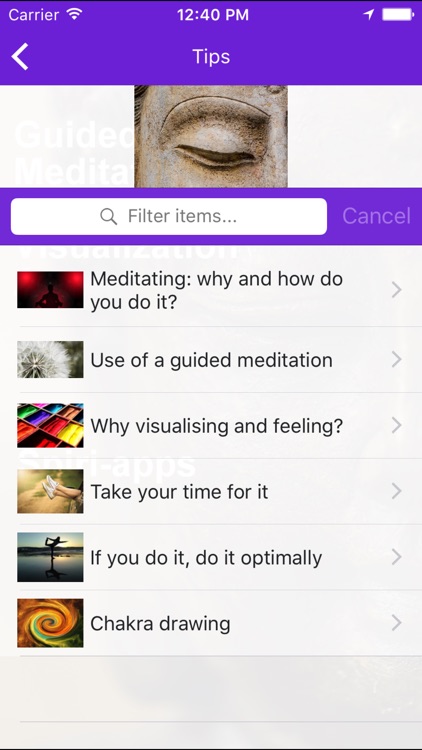 Guided Meditation and Visualization App