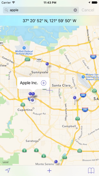 Geo Location - Searching GPS Coordinates