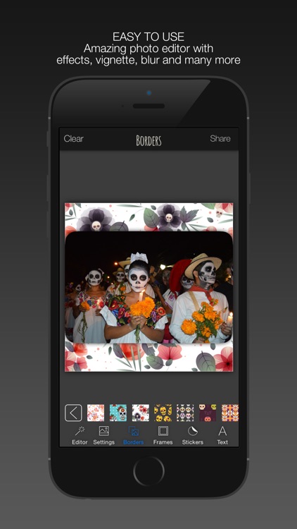 Calavera : Day Of The Dead - Add stickers, backgrounds and customize pictures screenshot-3