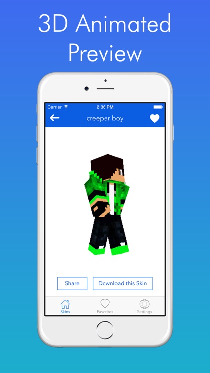 Free HD Boy Skins for Minecraft Pocket Edition