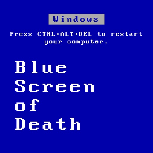 Blue Screen of Death. The Game iOS App