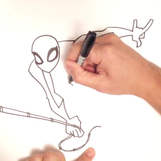 How To Draw - Learn to draw pictures for super hero and villains and practice drawing in app Icon