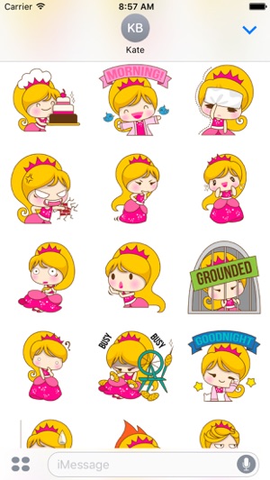 Princess Kayla for iMessage Sticker(圖2)-速報App