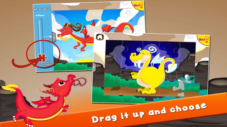 Dragons and Puzzles: Puzzles for Kids Free