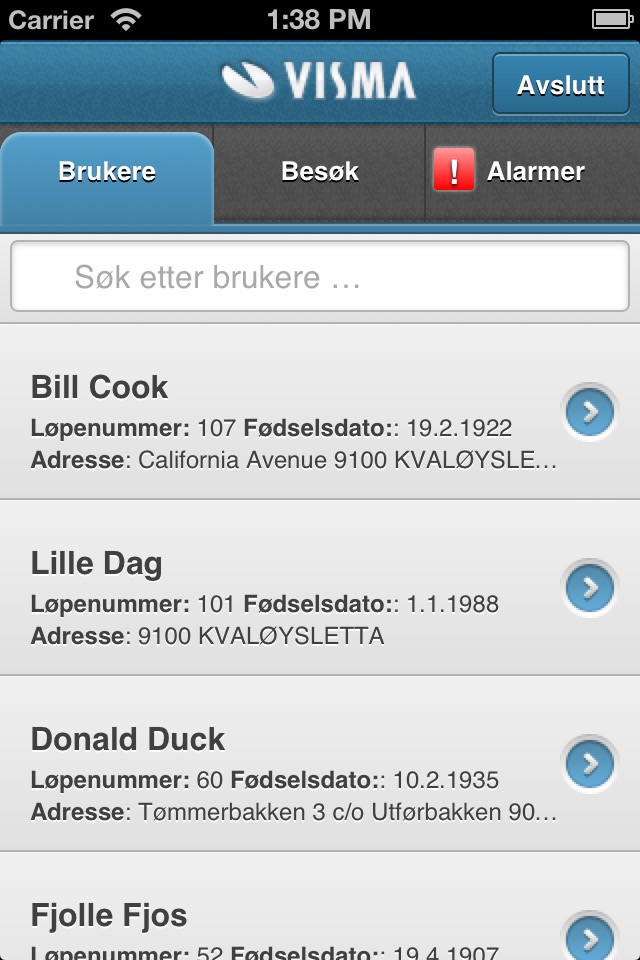 Visma Mobil Omsorg screenshot 2