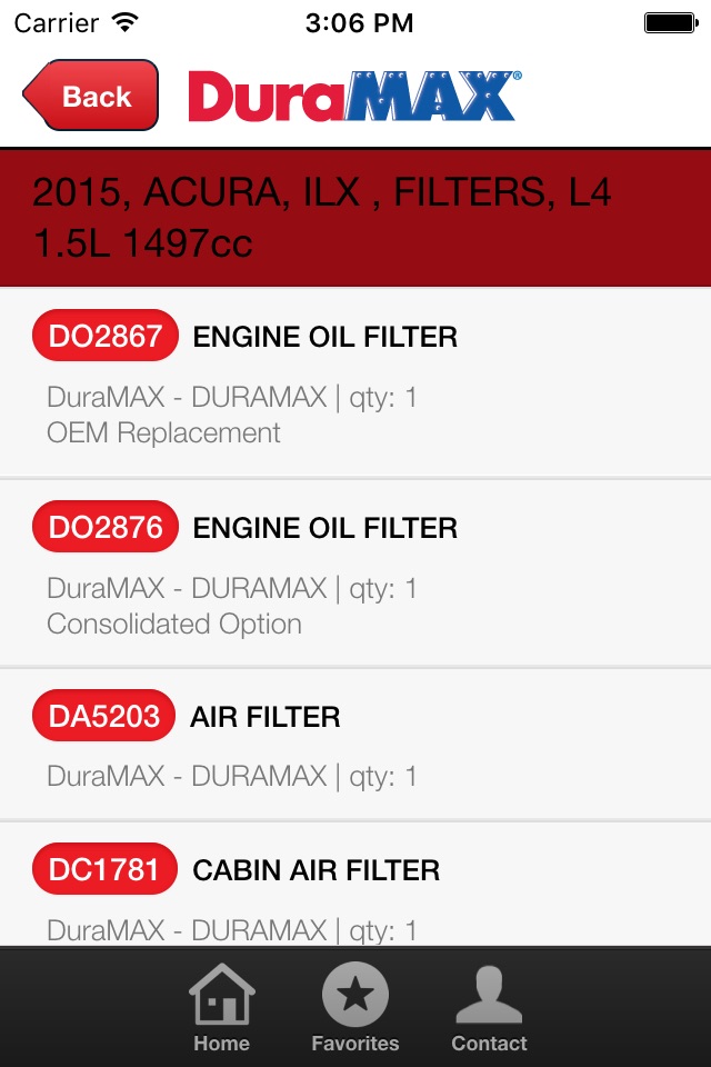 Filter and Wiper Lookup screenshot 3