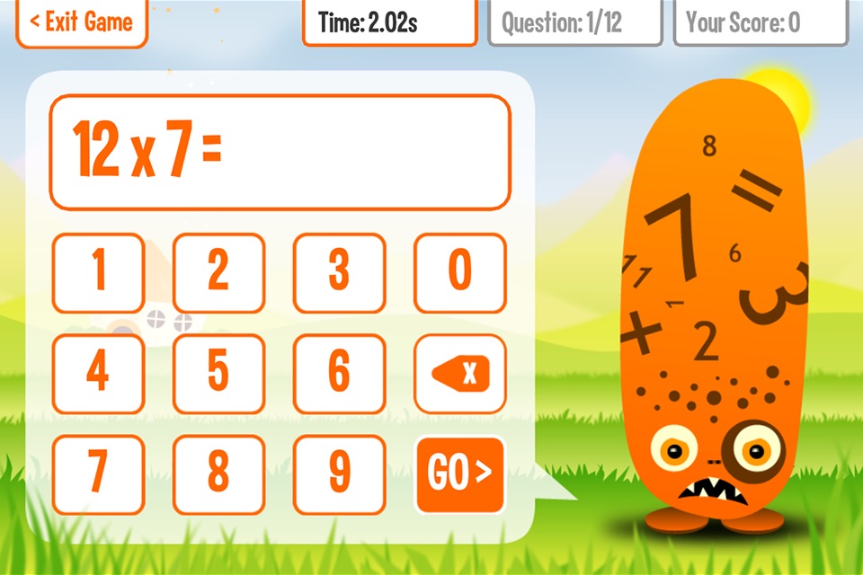 Squeebles Times Tables screenshot 2