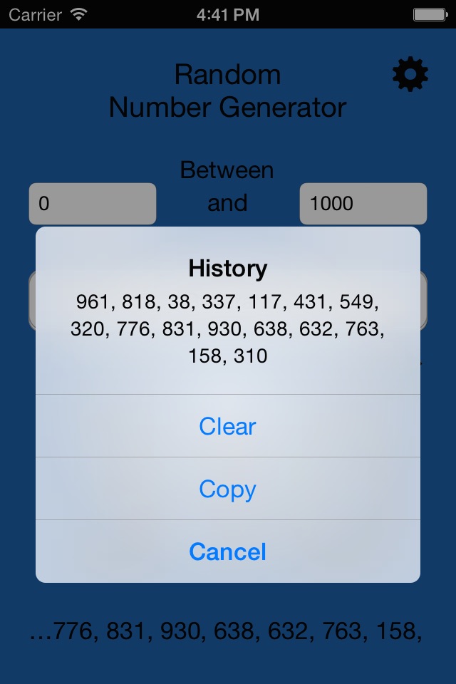The Random Number Generator screenshot 2