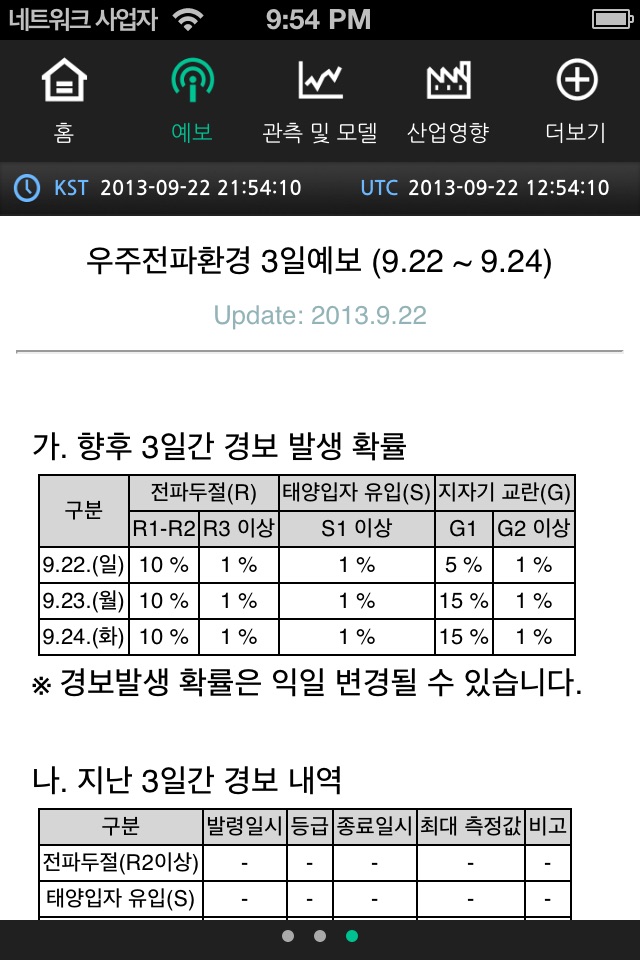 우주환경센터(SWTIS) screenshot 3