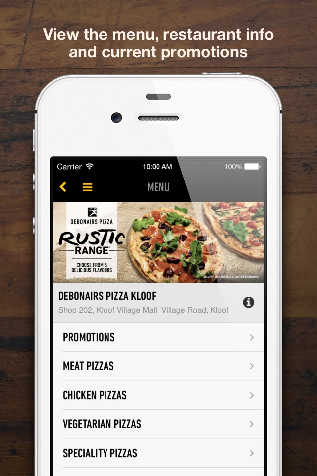 Debonairs Pizza South Africa screenshot 3