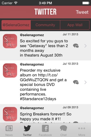 My Artist Alerts for Selena Gomez - Premium screenshot 2