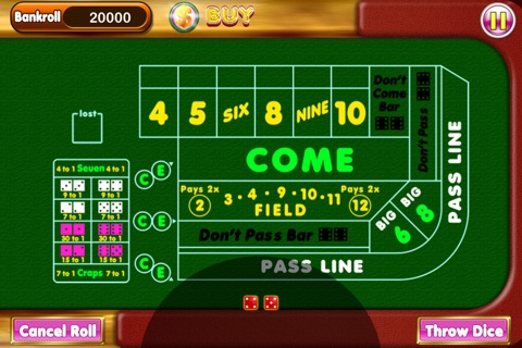 Best Craps Casino Game PRO - Addict Betting! screenshot 3