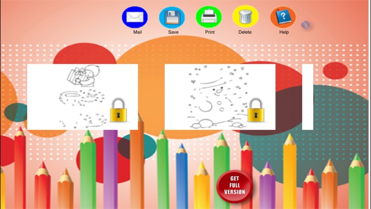 Colorings and drawing by numbers and dots