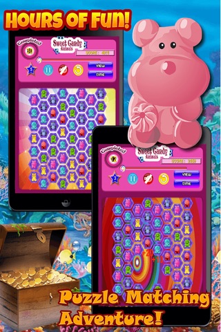 Sweet Candy Animals Pro ~ Match the Sweet Animal's to Crush them and Win! screenshot 2