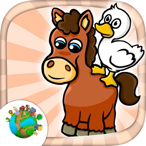 Farm animals - fun mini games for kids icon