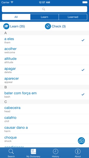 Portuguese <> English Dictionary + Vocabulary trainer Free(圖3)-速報App