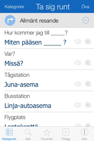 Finnish Pretati - Translate, Learn and Speak Finnish with Video Phrasebook screenshot 2