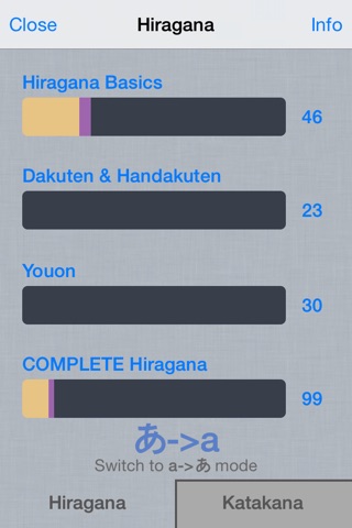 Fast Japanese (Hiragana and Katakana) screenshot 4