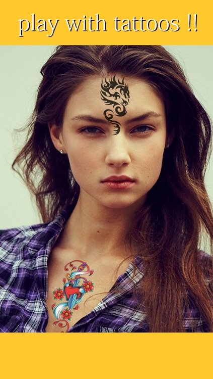 Tattoo Mania Cam - Pimp My hottest custom ink art designs with camera !!