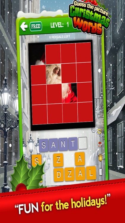 A Guess the Picture Christmas Words Free Holiday Pics Guessing Trivia Puzzle Games