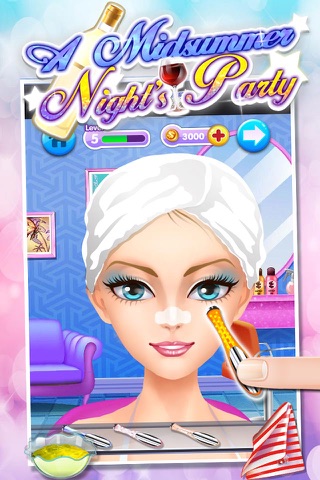 Midsummer Night Party - free girls makeup game screenshot 4