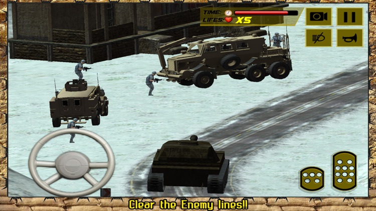 Military Tank Driver Simulator 3D – combat in the field of armored battle & destroy the enemy war machine screenshot-4