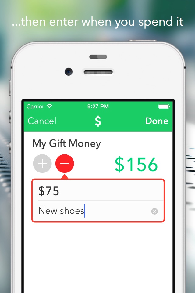 Unspent - Track your spending money screenshot 3