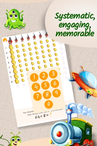 Montessori MatheMAGICs: Dynamic Division - Educational Math Game for Kids - 2nd grade screenshot 4