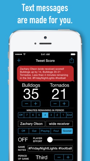 Tweet Score - Scorekeeper Scoreboard for Football Basketball(圖2)-速報App