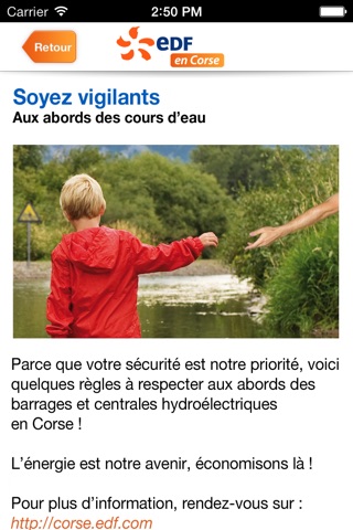 EDF Corse Sûreté Hydraulique screenshot 2