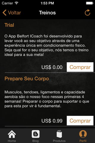 Belfort iCoach screenshot 2