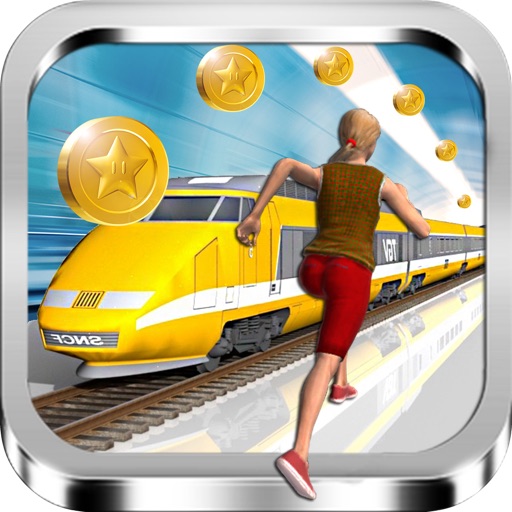 Subway Train Run 2D Icon