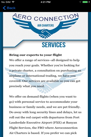 Aero Connection Air Charters screenshot 4