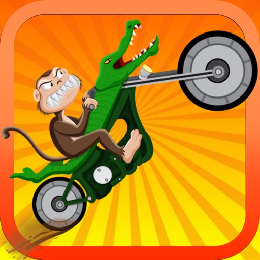 Monkey Bike Safari - Motocross Hill Climb Race icon