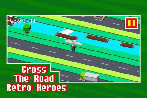 Cross The Road Retro Heroes screenshot 4