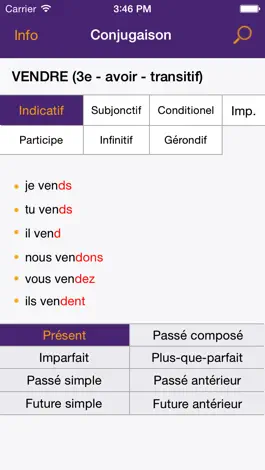 Game screenshot French Verbs Conjugations - Free App made by teachers mod apk