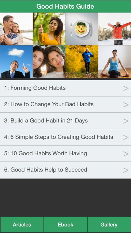 Good Habits Guide - A Guide To Changing Your Bad Habits To Good Habits !