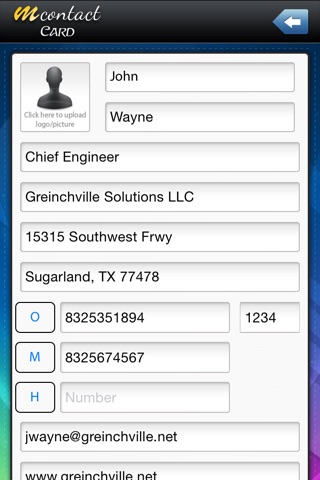 mContactCard screenshot 2