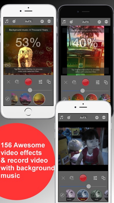 Télécharger AvFX - awesome video effect, editor & background music edit for  Instagram, Facebook, Youtube, Vine pour iPhone / iPad sur l'App Store  (Photo et vidéo)