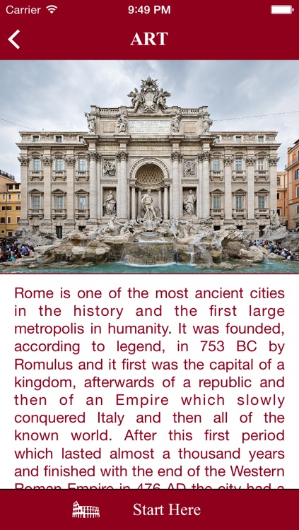 Rome Food and Art