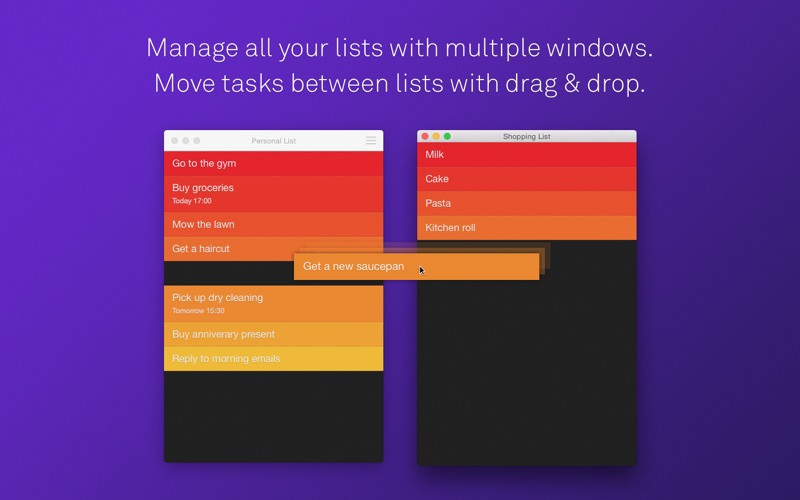 Скриншот №2 к Clear – Tasks Reminders  To-Do Lists для Mac