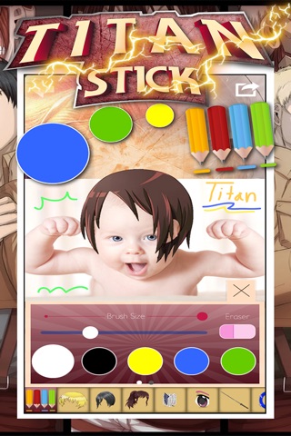 Anime & Manga Sticker Camera : For Dress Attack on Titan Style screenshot 4