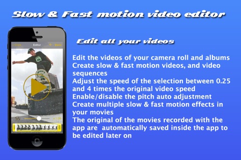 Slow Camera - Real time slow & fast motion high frame camera, and slow & fast motion video editor screenshot 2