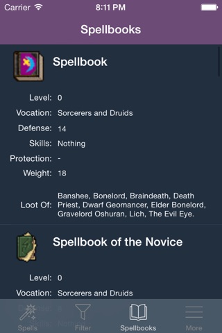 Spellbook For Tibia screenshot 3