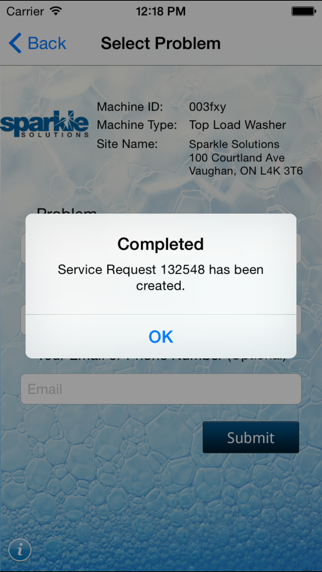 How to cancel & delete Sparkle Service Request App from iphone & ipad 4