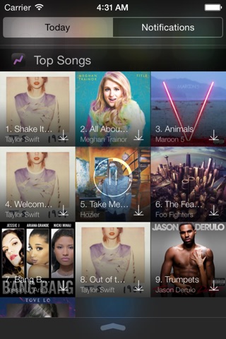 Top Chart Widget -  Music, Movie, Video Rental, Book, App Ranking for iTunes screenshot 3